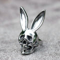 2022 NEW Men's 316L stainless steel rings retro Rabbit Skeleton Gothic ring punk Motorcycl Jewelry Gifts free shipping