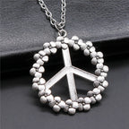 New Fashion Peace Symbol Pendants Necklace Jewelry Gift Peace Sign Peace Dove Necklace For Women