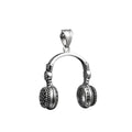 DJ Headphone Pendant — Stainless Steel