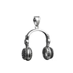 DJ Headphone Pendant — Stainless Steel