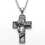 3D Jesus Cross Pendant — Stainless Steel