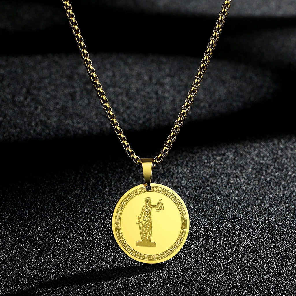 CHENGXUN Dainty Chef Knife Pendant Necklace for Women Men Steel Knife Charm Neck Chain Male Talisman Amulet Protection Jewelry