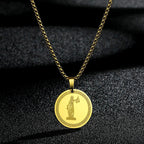 CHENGXUN Dainty Chef Knife Pendant Necklace for Women Men Steel Knife Charm Neck Chain Male Talisman Amulet Protection Jewelry