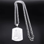 Islamic Quran Silver Chain Necklace — Stainless Steel