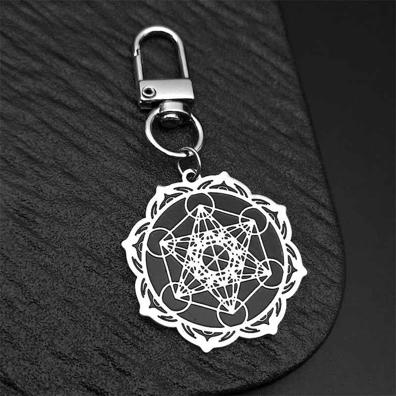 Angel Seal Keyring — Stainless Steel