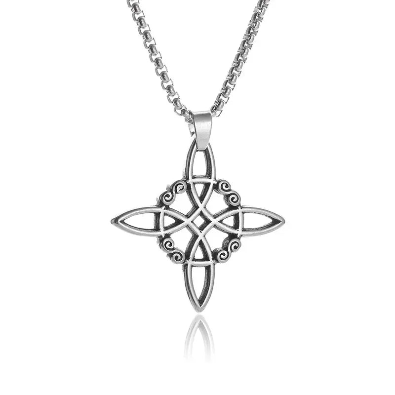 Cat Wings Animal Pendant Necklace — Silver