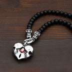 Skull Black Pendant Vintage Punk Rock 50CM Long