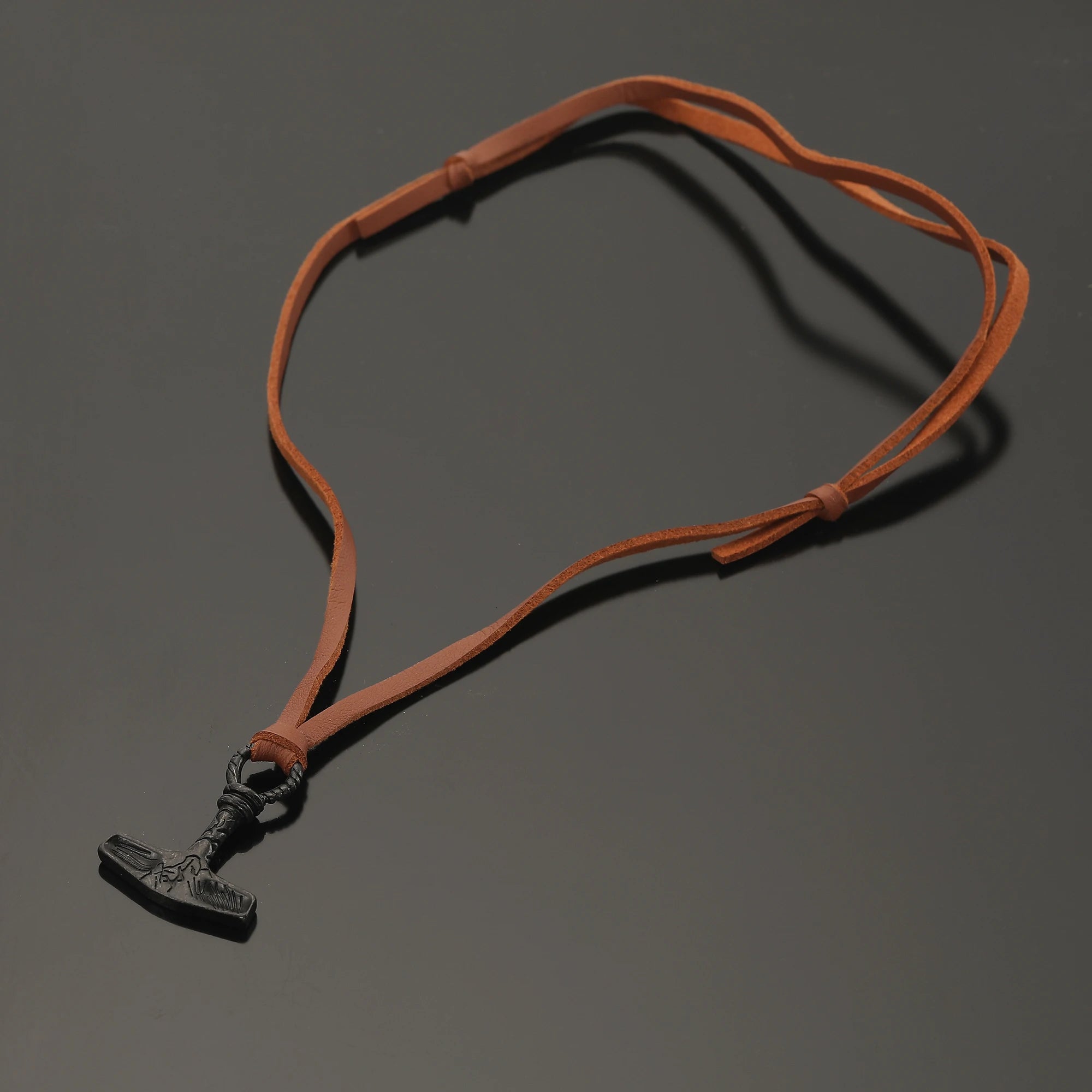 Retro Viking Hammer Pendant Necklace Men's Scandinavian Norwegian Style Viking Necklace Scandinavian Style Jewelry