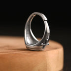 Praying Hands Gothic Punk Ring, Silver-Tone — Zinc Alloy