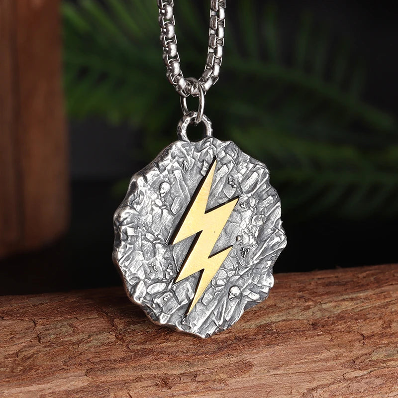 Retro Skull Cross Pendant Necklace — Stainless Steel