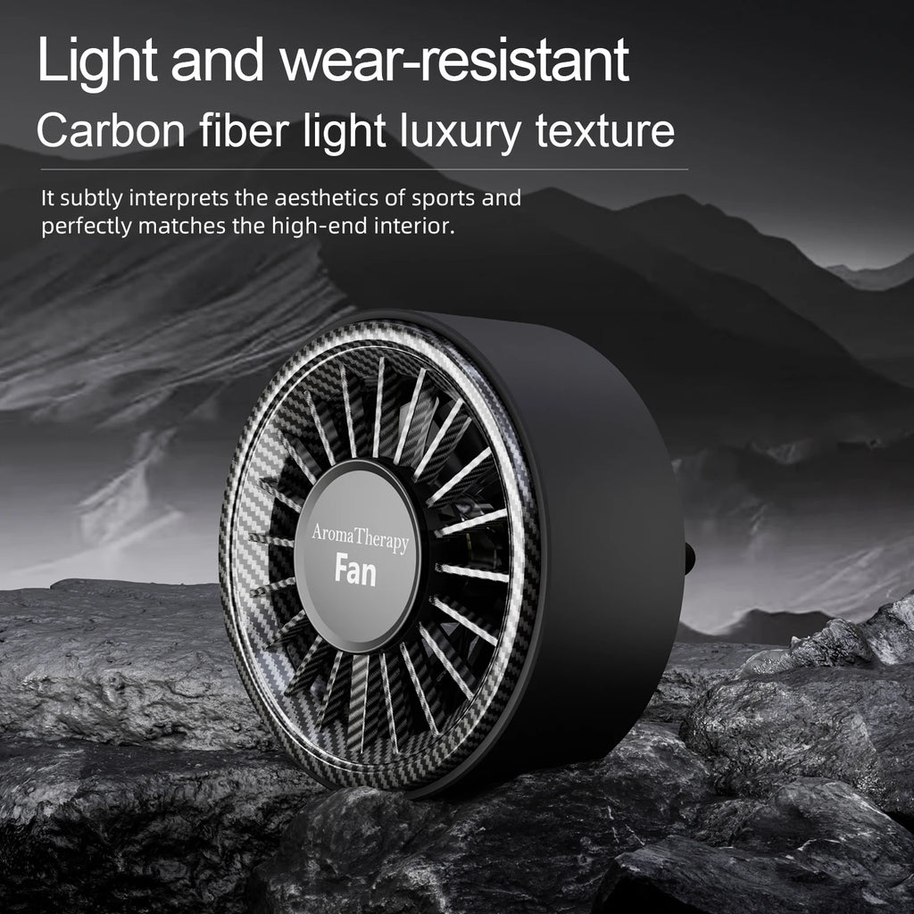 Car aromatherapy fan high wind clip fan can add essential oil USB small fan car accessories gift