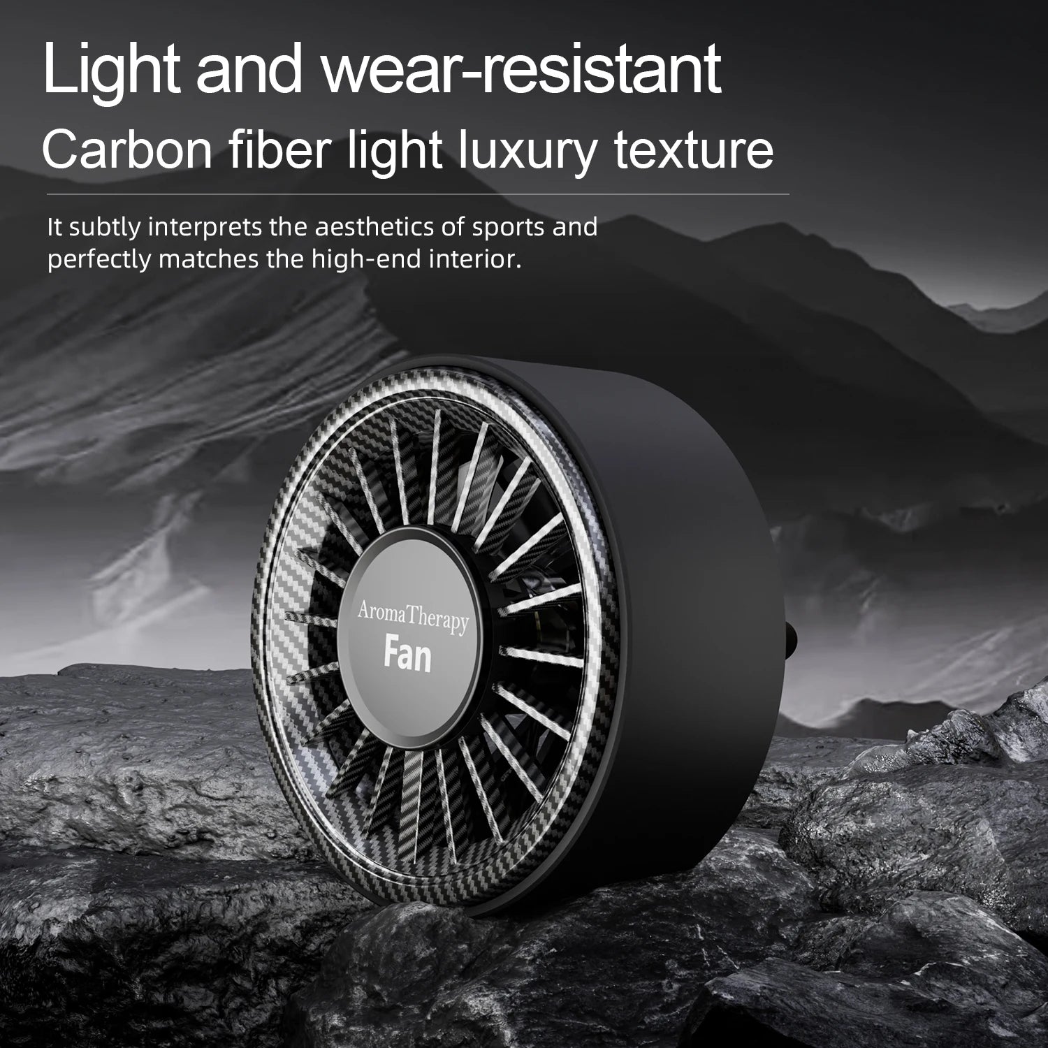 Car aromatherapy fan high wind clip fan can add essential oil USB small fan car accessories gift