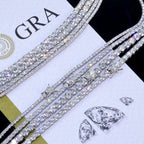 Tennis Bracelet Stainless Steel Moissanite 2/3/4/5MM