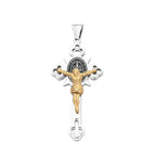 Cross Jesus Christ Steel Pendant 316L Religious
