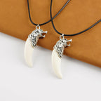 Wolf Tooth Amulet Choker Necklace