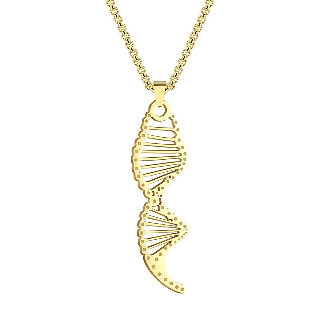 DNA Strand Pendant Necklace