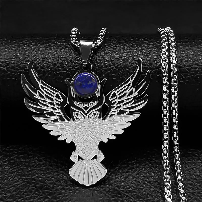 Viking Dragon Stainless Steel Pendant Necklace