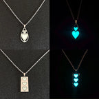 Luminous Heart Pendant Necklace — Stainless Steel