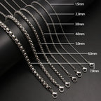 Rope Steel Pendant 304l Twist Punk 3mm-6mm