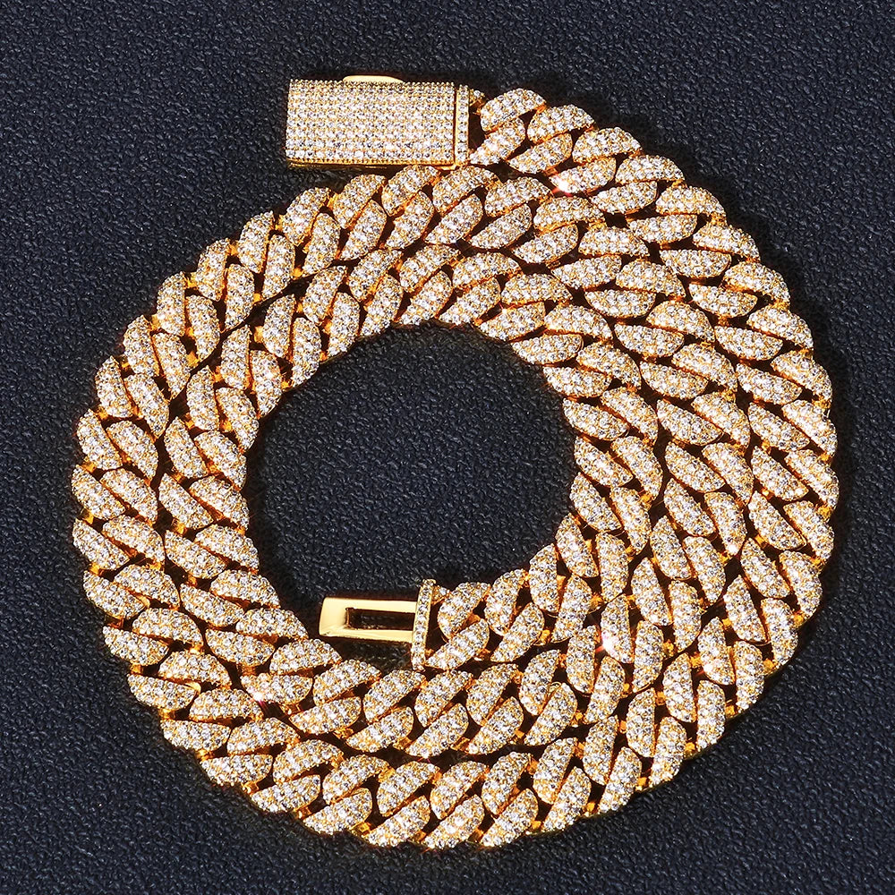 Iced Out Cuban Necklace Stainless Steel 10MM