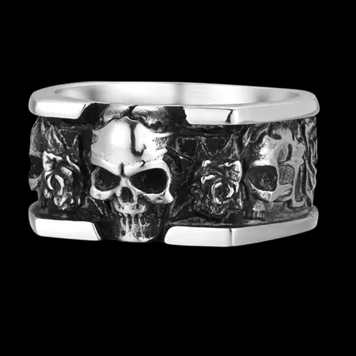 Gothic Skull Ring — Stainless Steel