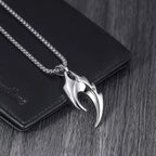 Wolf Tooth Man Necklaces Rock Punk Animal Pendant Collar Valentine's Father's Day Birthday Party Gifts Stainless Steel