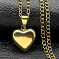 Gothic Heart Star Pendant Necklace — Stainless Steel