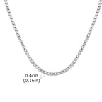 Iced Out Tennis Chain 4mm — Stainless