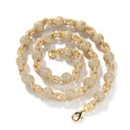 UWIN 10mm Ball Bead Chain Necklace Full Iced Out CZ Link Cubic Zircon Fashion Luxurious Choker HipHop Jewelry