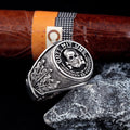 Skull Gott Ring — 925 Silver