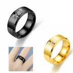 Fashion Simple Stainless Steel Retro Punk Male Jewelry Viking Ring Female Black Dragon Amulet Vintage Norse Rune Rings For Women