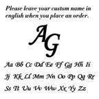 Skyrim 2pcs Custom Cufflinks Men Stainless Steel Personalized Initials Letter Cufflink for Suit Trendy Jewelry Wedding Gift