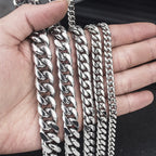 Cuban Steel Chain 316L Rock Punk Style 8MM