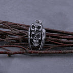 Skull Owl Pendant Necklace — Stainless Steel