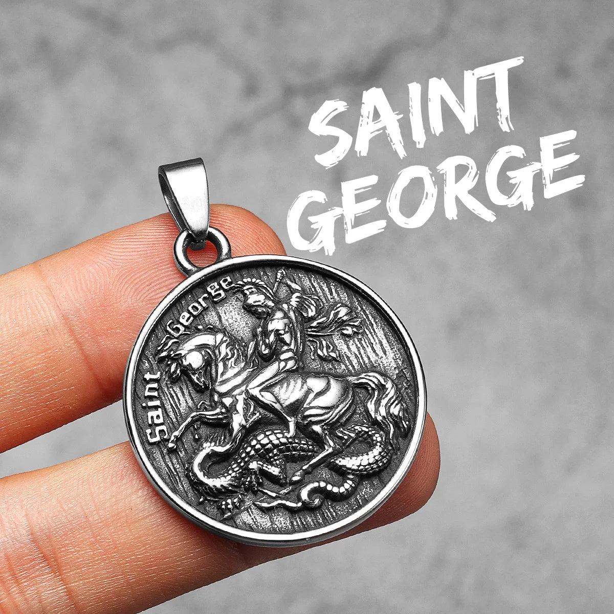 Archangel Michael Pendant — Stainless Steel