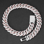 Rose Gold Cuban Chain Necklace Iced Out 22MM