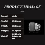 Stainless Steel Viking Company Nordic Mythology Giant Men Epoxy Ring With Knot Defense Anels Unisex Jewelry For Man Party Gift