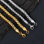 18K Gold Link Chain Bracelet Stainless Steel 4MM