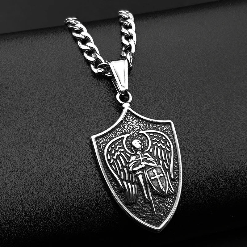 Vintage Saint Michael Gold Necklace