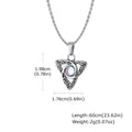 Moonstone Celtic Knot Pendant — Stainless