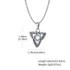 Moonstone Celtic Knot Pendant — Stainless