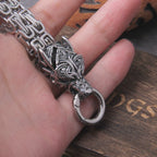 Never Fade Men Celtic Wolf Necklaces Viking Vegvisir Amulet Hammer Pendant Norse Runes Anchor Stainless Steel King
