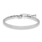 Luxury Minimalist Mesh Crystal Bracelet Men Women Charm Inlay Crystal Adjustable Bangle Stainless Steel Fashion Jewelry