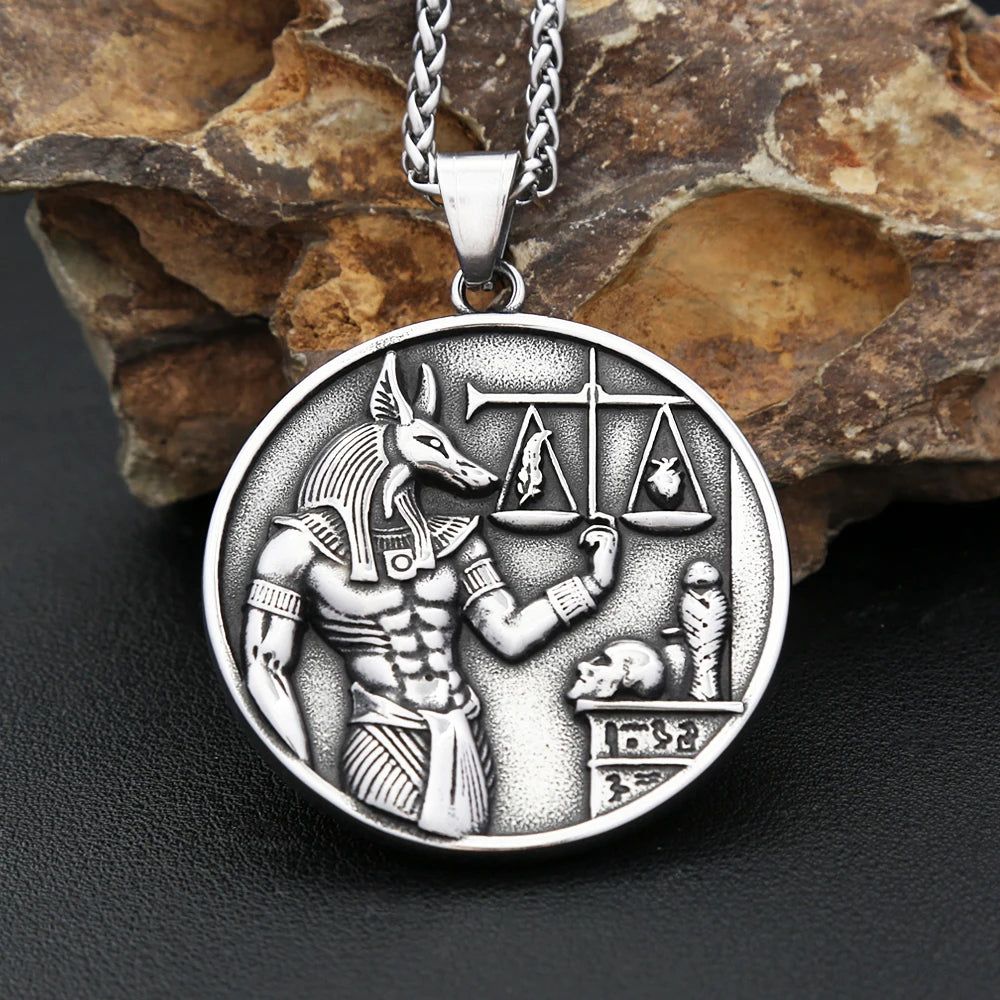 Anubis God of Death Pendant — Stainless