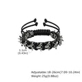 Rock Punk Dragon Spine Woven Bracelet for Men Boys,11MM Width Vintage Woven Metal Bracelet,Jewelry Gift for Him
