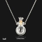 Openable Water Drop Heart Steel Chain Perfume Vial Necklace Wishing Bottle Pendant Essential Oil Diffuser Memorial Jewelry Gifts