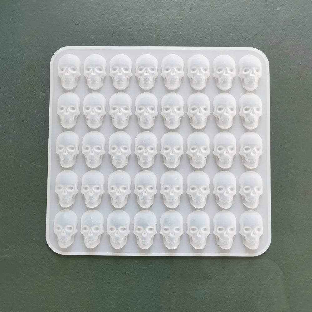 40 Holes Skull Ice Cube Silicone Mold Halloween Creative Decoration Reusable Bar Party Ice Making DIY Candy Chocolate
