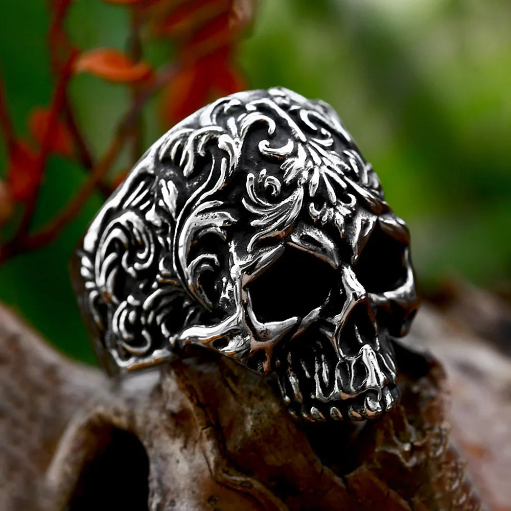 Vintage Skull Ring — 316L Stainless Steel Gothic