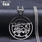Demon Silver Pendant Seal Camio Women/men Gargantilha