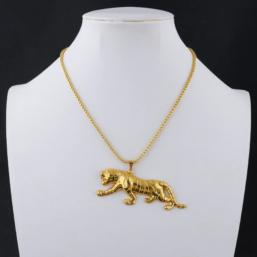 Gold-Tone Stainless Steel Pendant Necklace